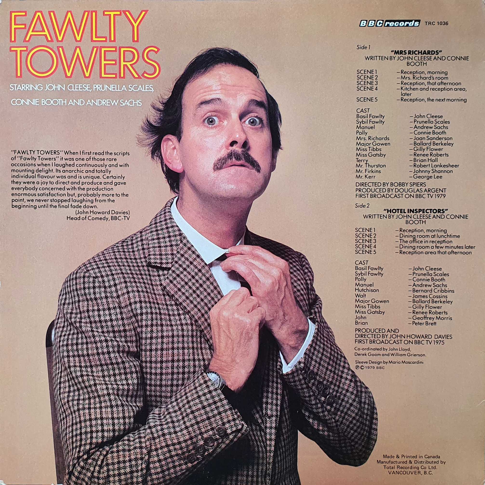 Picture of TRC - 1036 Fawlty Towers by artist John Cleese / Connie Booth from the BBC records and Tapes library